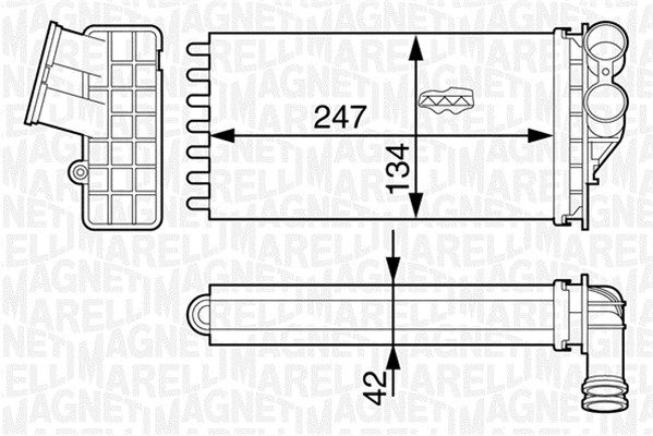 MAGNETI MARELLI Lämmityslaitteen kenno 350218318000